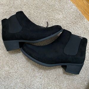 POP black booties size 11